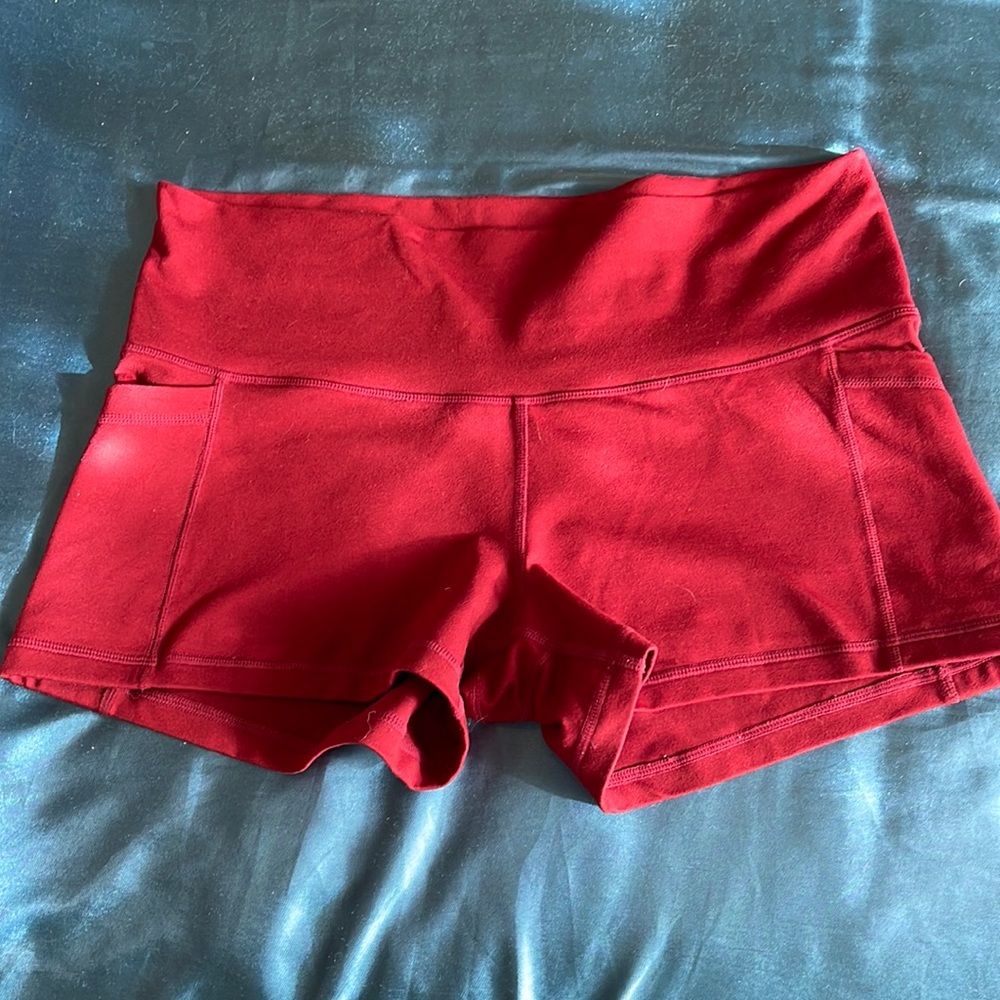 Popflex Active Maroon Booty Shorts